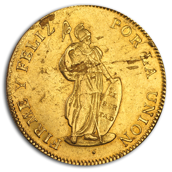 1833-MM Peru Gold 8 Escudos XF 1833-MM Peru Gold 8 Escudos XF